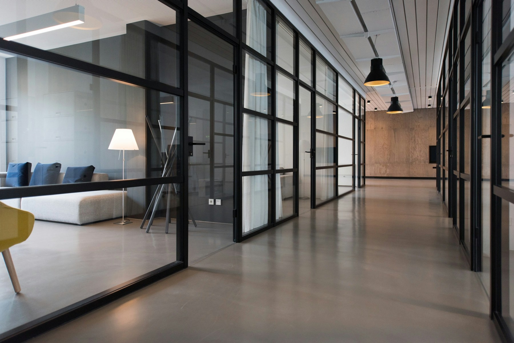 Illustrative photograph of a contemporary commercial workspace
